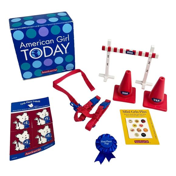 American Girl Today COCONUT AGILITY SET Dog Leash Collar Jump Cones Magnetic Toy - Picture 1 of 7